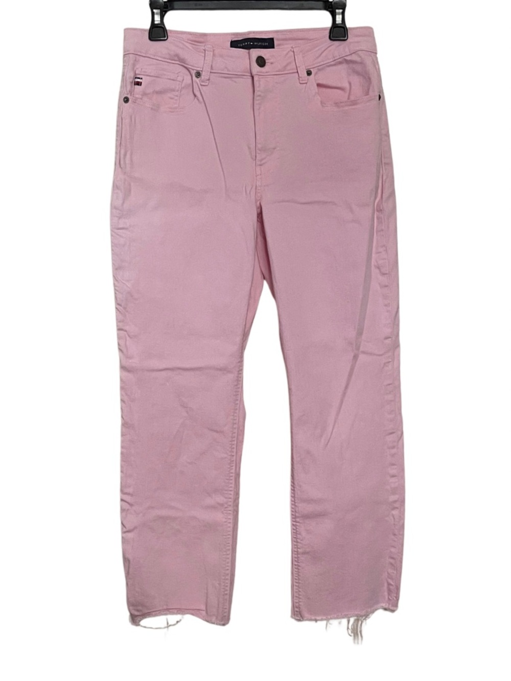 Tommy Hilfiger Tribeca Straight Ankle Jeans in Light Pink